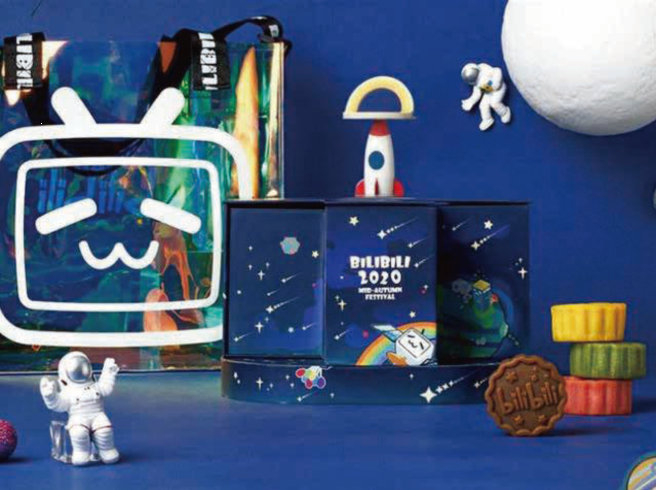 太空火箭旋转月饼礼盒